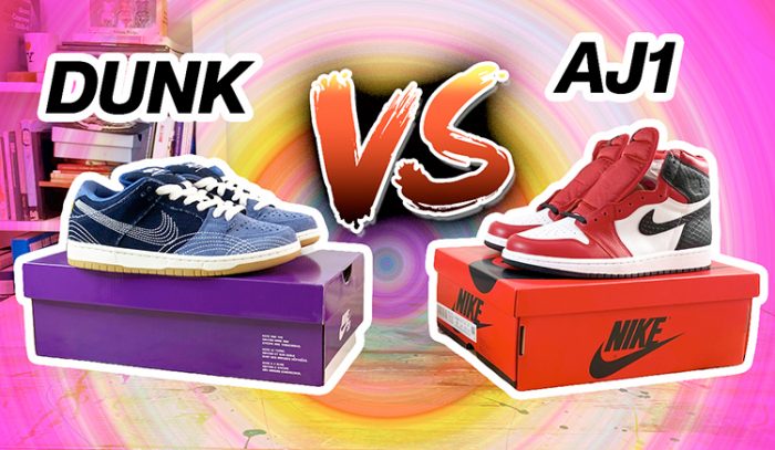 Air Jordan 1 Retro High Satin Snake Skin vs Nike sb Dunk Sashiko!
