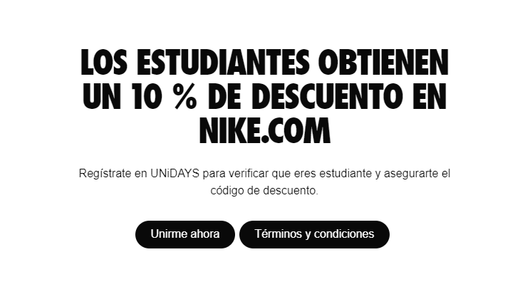 Del Norte vena Paciencia Consigue tu Código Descuento Nike Octubre 2022 💌 Backseries