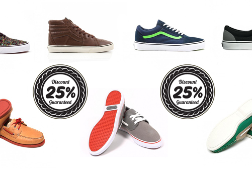 Descuento 25% en la Sección Shoes