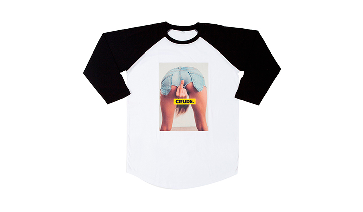 Continental Clothing x Crude x Backseries The Collection fuck-baseball-tee