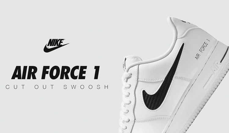 Nike Air Force 1 Cut Out Swoosh cz7377-100