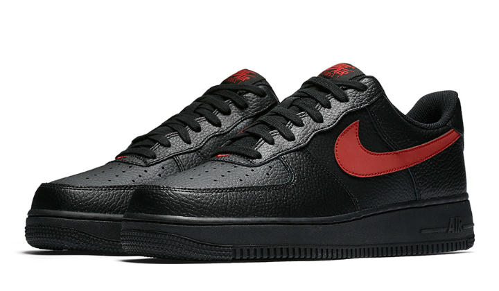Nike-Air-Force-1-Low-Black-Leather-Pack-Red-White