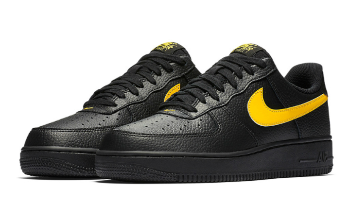 Nike-Air-Force-1-Low-Black-Leather-Pack-Yellow-White