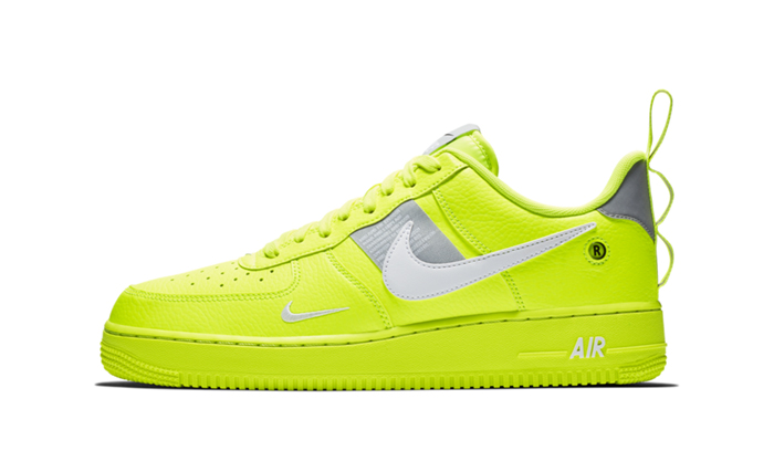 George Eliot Habitar Trivial Nike mens Air Force 1 07 LV8 Utility Volt | red and black penny max | 700 |  AJ7747 - CaribbeanpoultryShops