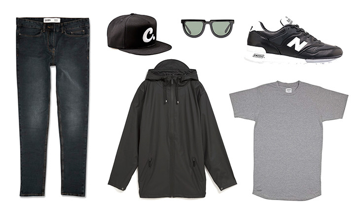 Weekend Outfit: Black, Grey & White.