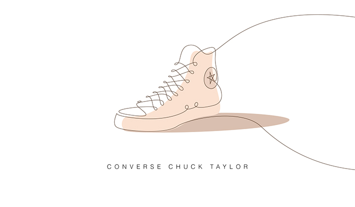 Sneakers-dibujadas-con-una-simple-linea-converse