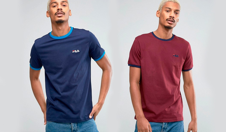 backseries-nueva-coleccion-de-Fila-camiseta-manga-corta-lisa-roja-azul