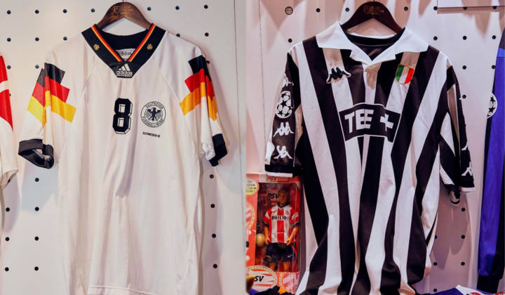 exposición camisetas futbol míticas alemania juventus