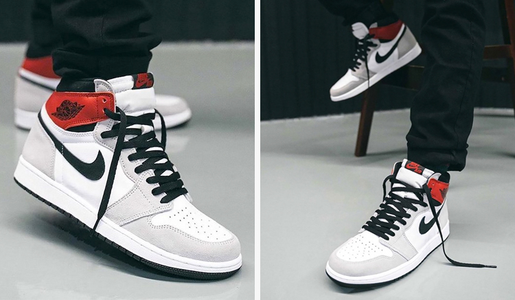 Air Jordan 1 High Light Smoke Grey 555088-126