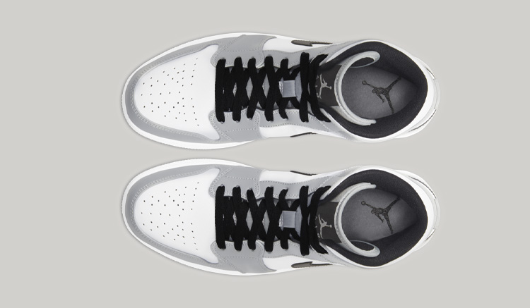 Air Jordan 1 Mid Light Smoke Grey 554724-092