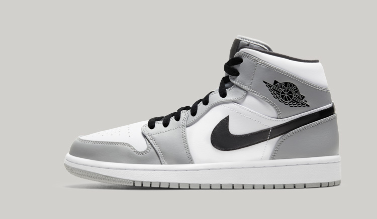 Air Jordan 1 Mid Light Smoke Grey 554724-092