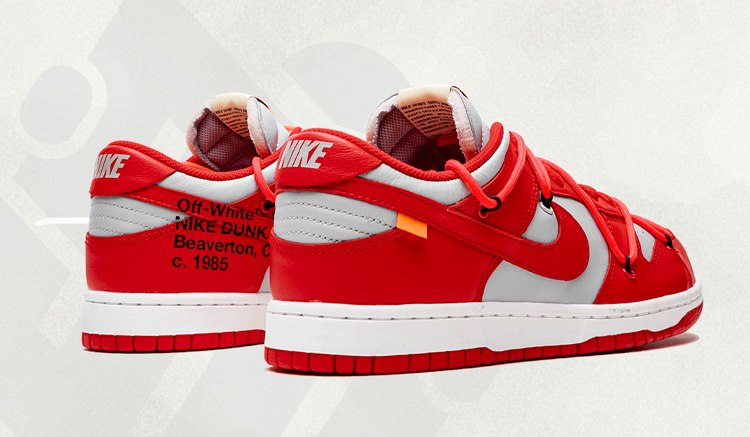 off-white nike dunk low university red ct0856-600